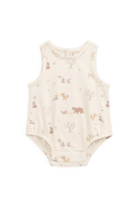 Organic Cotton Lionel Playsuit - Party Animals