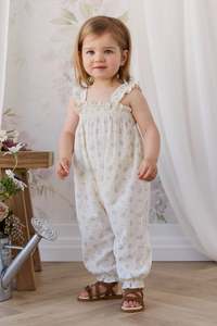 Organic Cotton Catalina Playsuit - Justine Vanilla Sky