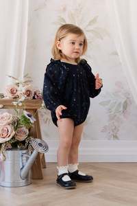 Organic Cotton Kaianna Playsuit - Eloise Navy