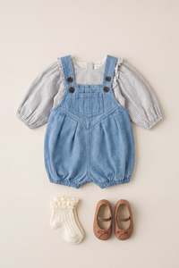 Stefan Denim Playsuit - Lake Denim