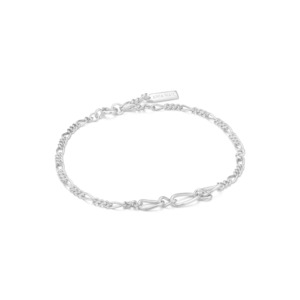 Ania Haie: Silver Figaro Chain Bracelet