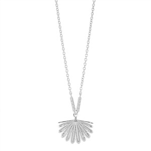 Boh Runga: Sterling Silver Fantail Midi Necklace