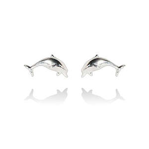 Mini Dolphin Stud Earrings (Friendly)