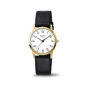 Boccia: 3287-02 - Womens Titanium with Black Strap Dress Watch