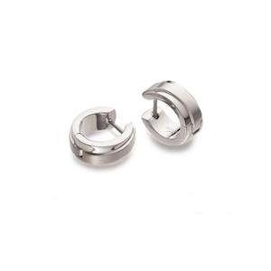 Boccia: Titanium 14mm Large Folding Hoop Earrings