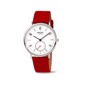 3350-01 - Ladies Titanium Red Dress Watch