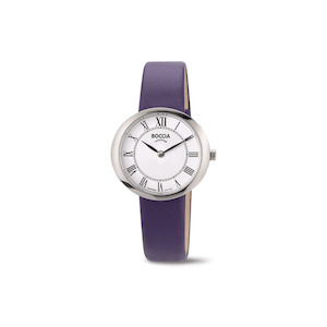 3344-02 - Womens Titanium with Purple Strap Dress Watch