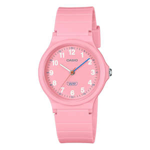 Watches For Children: Casio Ladies Bio-Based Pink Resin Band Watch - LQ24B-4B