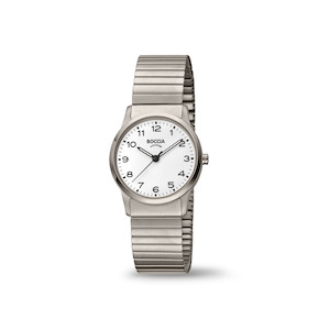 Boccia: 3287-04 - Womens Titanium Dress Watch with Expanding Strap