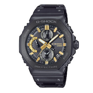 G-Shock Stainless 50th Anniversary Black & Gold Chronograph Watch - GMCB2100ZE-1A