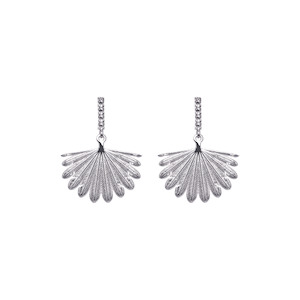 Boh Runga: Sterling Silver Rocksteady Fan Tail Midi Earrings
