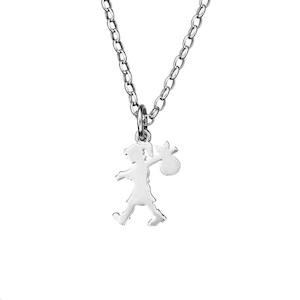 Sterling Silver Runaway Girl (Small) 40cm Pendant