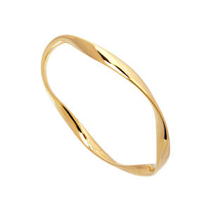 Large Garden of Eden Bangle - Gold Plated