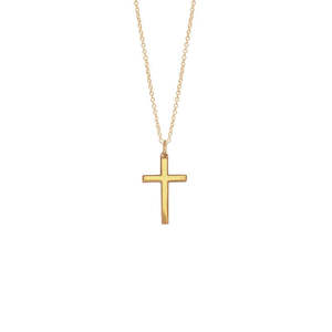 9k Yellow Gold Cross Necklace