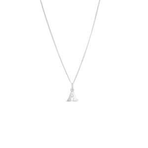 Sterling Silver Letter A Pendant