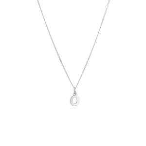 Sterling Silver Letter O Pendant
