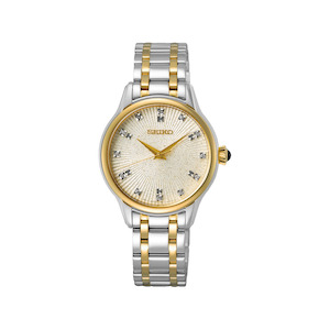 Seiko: Seiko - SRZ550P Ladies Diamond Set Gold Dress Watch