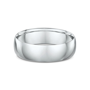 Mens Titanium 6mm Wide Wedding Band Ring