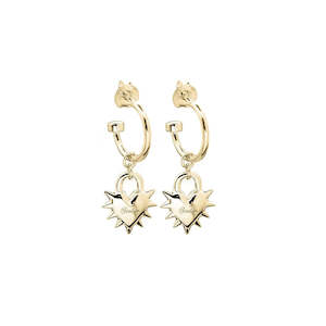Stolen Girlfriends Club: Love Locket Anchor Earrings - Gold Plated