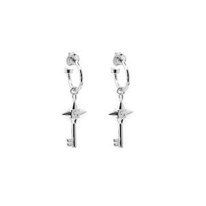 Love Key Anchor Earrings