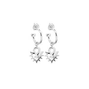 Love Locket Anchor Earrings