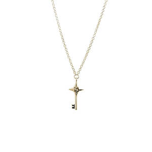 Love Key Necklace - Gold Plated
