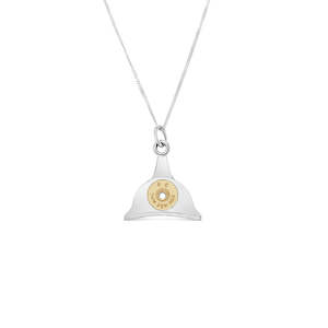 Necklaces: Sterling Silver Brass Bullet Insert Shepherds Whistle Necklace