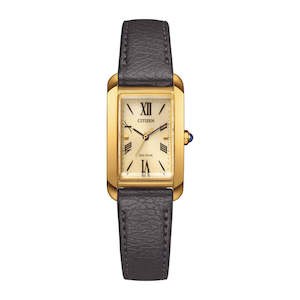 Citizen: Citizen - EW5622-09P Ladies Eco-Drive Gold Plated Steel Watch