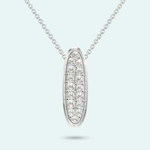 Sterling Silver The Collette Crystal Pendant