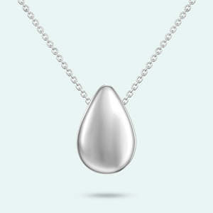 Sterling Silver Love Drop Pendant
