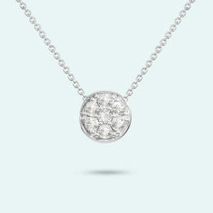 Love In A Jewel: Sterling Silver Chic Crystal Pendant