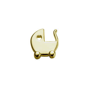 Gold Baby Pram - Blessed