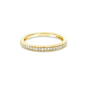 9k Yellow Gold 0.15ct Diamond Band Ring