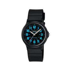 Watches For Her: Casio Black / Blue Analogue Watch - MQ71-2B