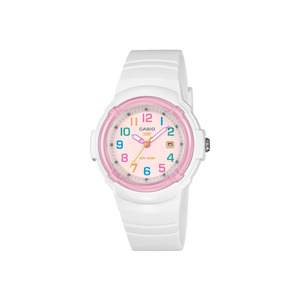 Watches For Children: Casio Childs White & Pink Watch - LX800H-7A1