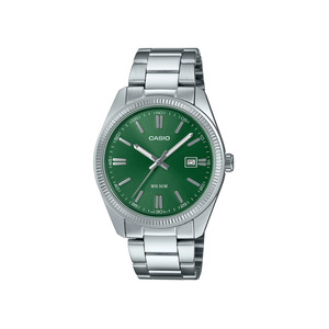 Casio: Casio Vintage Silver Green Retro Classic Watch - MTP1302PD-3A