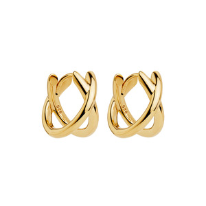 Najo: Moonkiss Huggie Earrings - Gold Plated