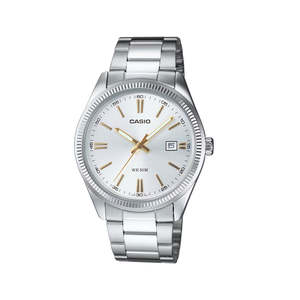 Casio: Casio Vintage Two Tone Stainless Steel Watch - MTP-1302D-7A2V