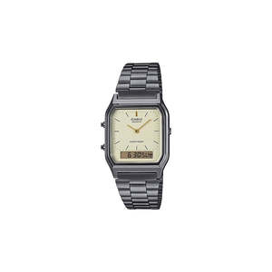 Casio: Casio Classic Vintage Gun Metal Watch - AQ230GG-9A