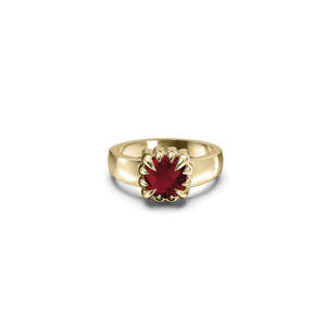 Stolen Girlfriends Club: Baby Claw Ring Garnet - Gold Vermeil