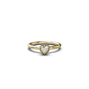 Stolen Girlfriends Club: Dahlia's Heart Ring - Gold Plated