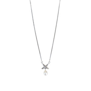 Feather Kisses Pearl Pendant