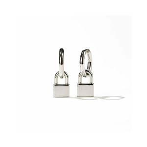 Meadowlark: Sterling Silver Locked Charm Earrings