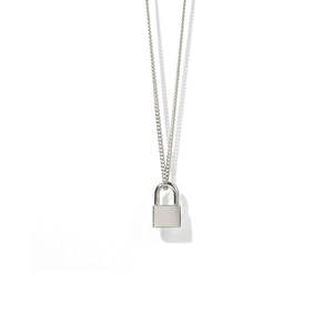 Meadowlark: Sterling Silver Locked Charm Necklace