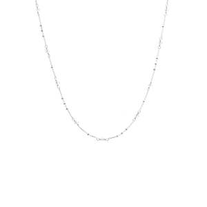 Dotty Necklace Crystal Quartz + Silver