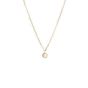 Necklaces: Mini Harmony Necklace Crystal Quartz + Gold