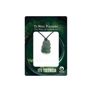 Necklaces: Pounamu  - Tiny Hei Tiki Necklace