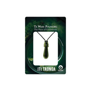 Necklaces: Pounamu - Tiny Single Patu (Club) Necklace