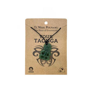 Pounamu - Small Pepe Hei Tiki Necklace