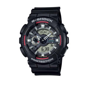 G Shock: G-Shock - Black and Red GA110 Series- GA110RL-1A